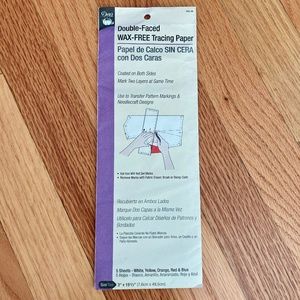 Dritz double-faced wax-free tracing paper